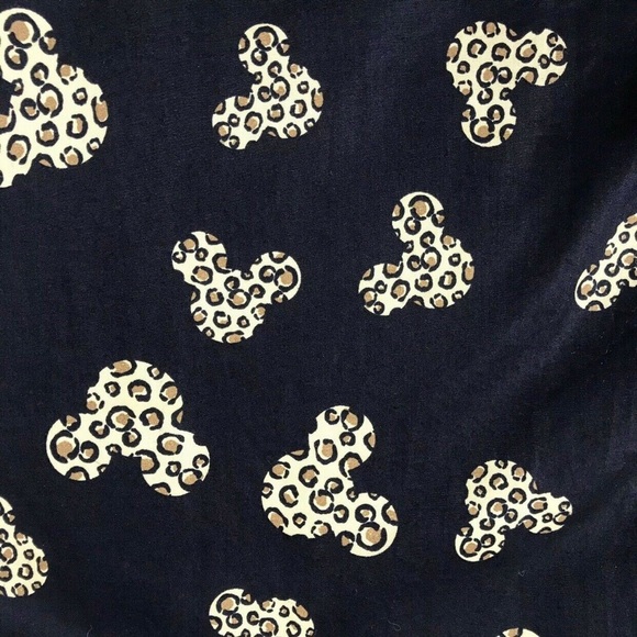 Walt Disney Black Mickey Mouse Midi Dress Size S - Picture 5 of 7